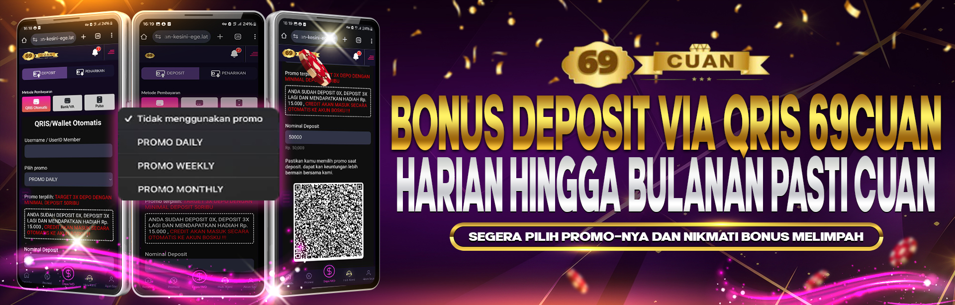 69CUAN BONUS DEPOSIT QRIS